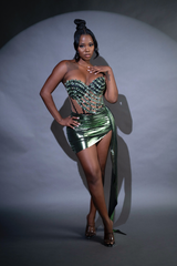 Emerald Royale Skirt Set