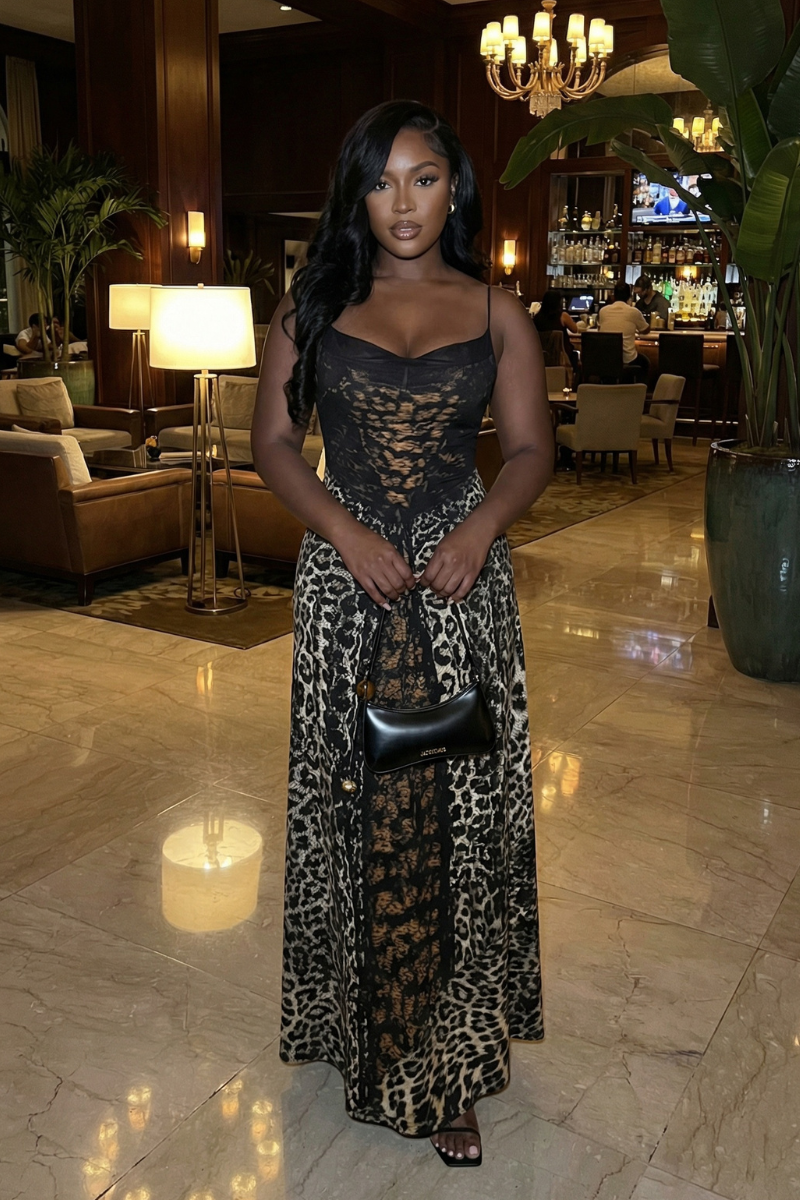 Elaine Cheetah Dress