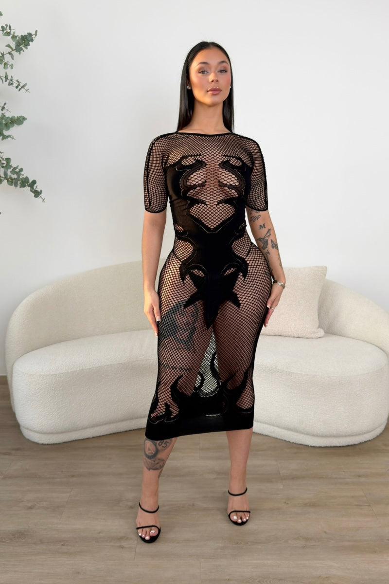 Ava Mesh Dress