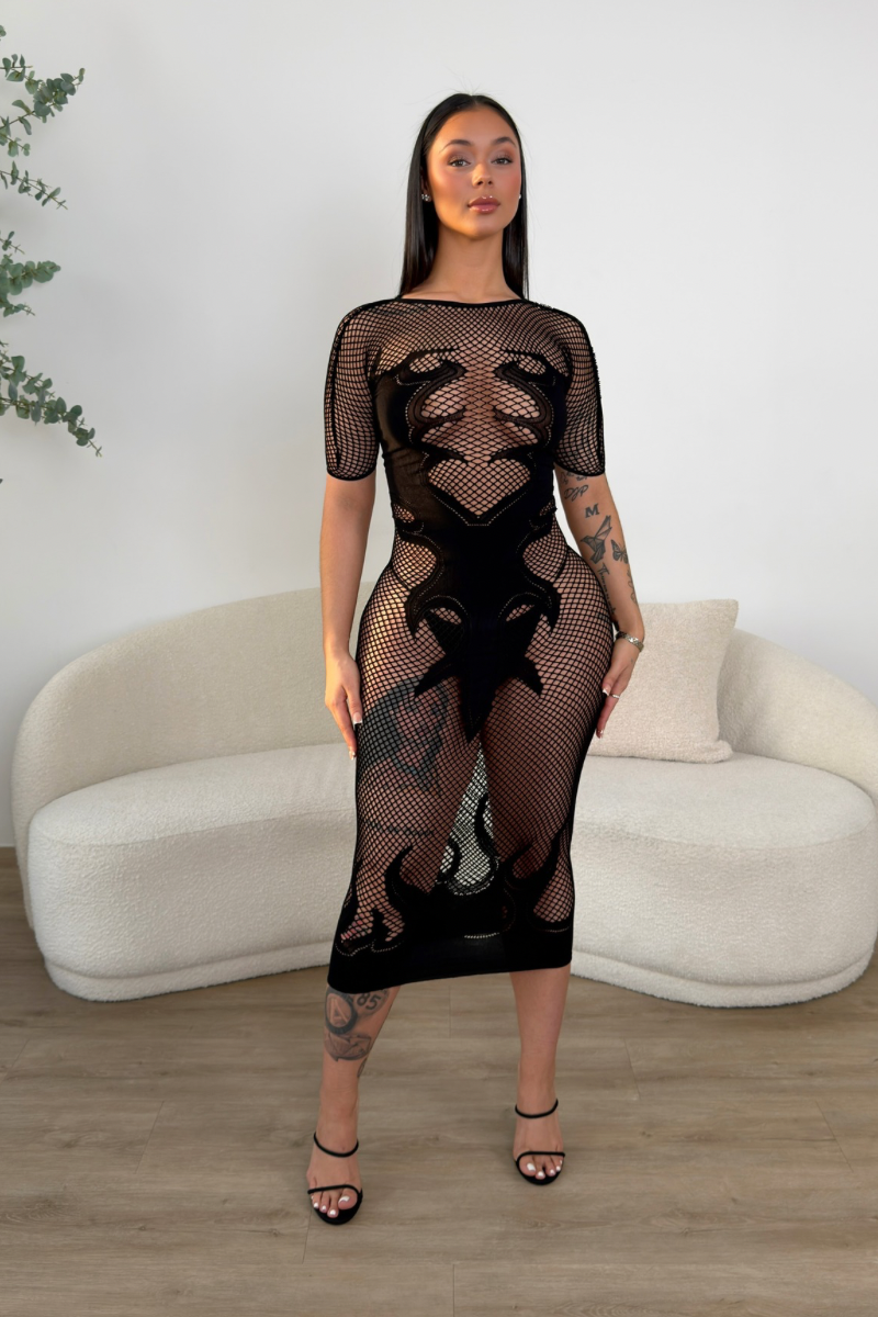 Ava Mesh Dress