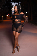 Nia Romper - Black