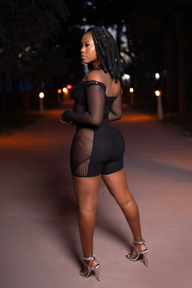 Nia Romper - Black