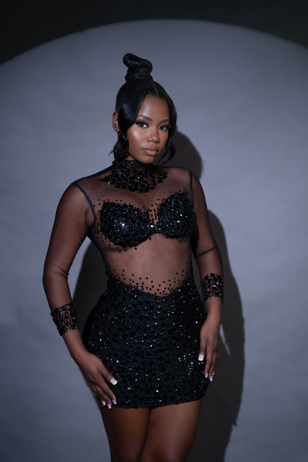 Noir Glam Dress (Pre-Order)